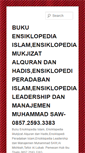 Mobile Screenshot of bukuensiklopediaislam.com